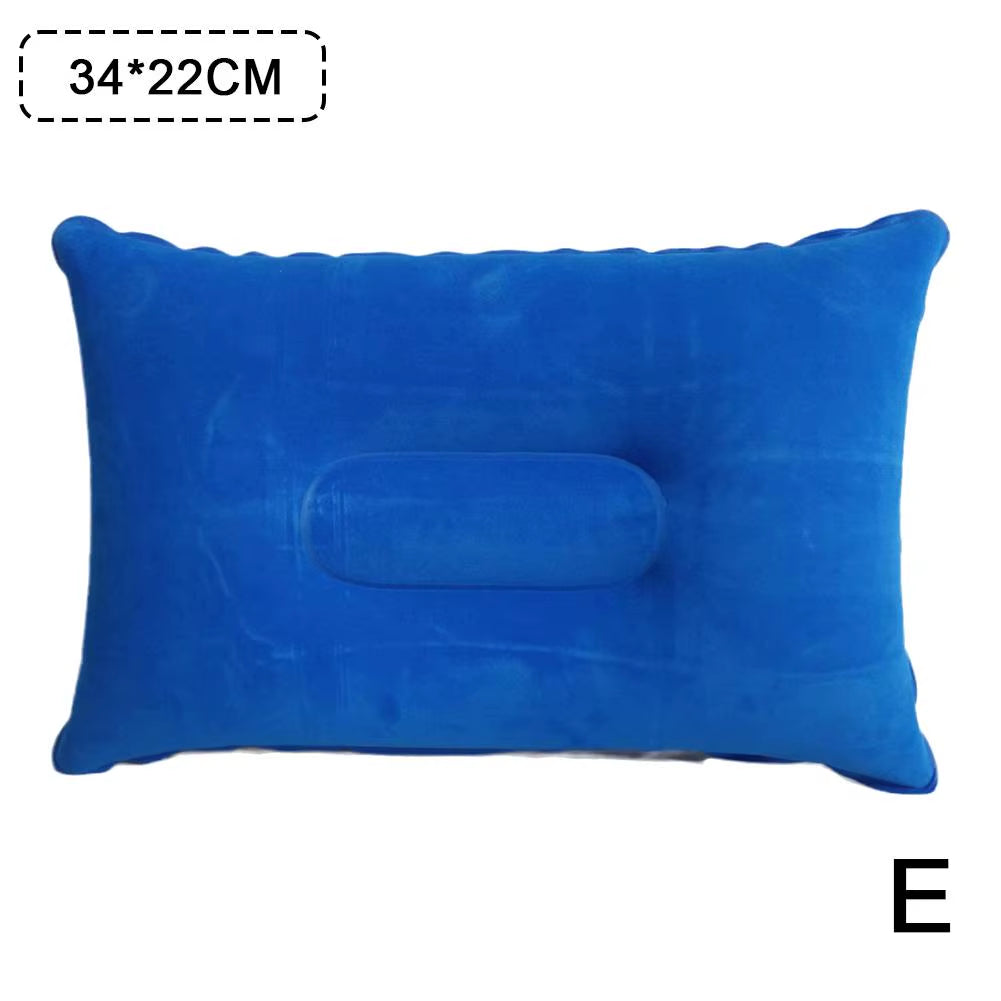 Outdoor Portable Fold Travel Sleep Pillow Camp Tent Pillow Equipment Pillow Comfortable Picnic Beach Camping Inflatable Bla G6X8