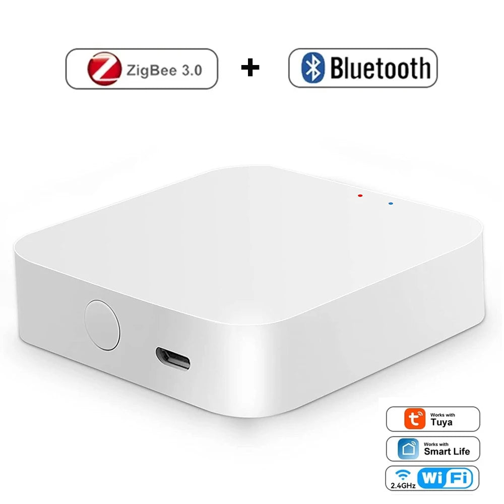 Tuya Zigbee 3.0 Smart Gateway Hub Smart Home Bridge Smart Life APP Wireless Remote Controller Works with Alexa Google Home