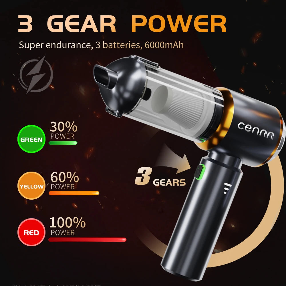 2025 NEW Car Vacuum Cleaner Powerful Mini 998000PA Portable Vacuum Cleaner for Home Appliance Handheld Blower Car Cleaner