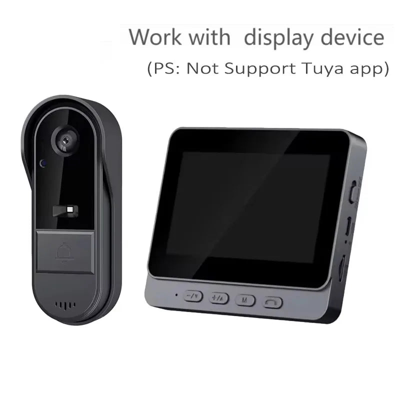 Tuya Doorbell with Camera Wireless Bundle Doorbell Smart Home Wlfl HD Outdoor Phone Camera Security Video Intercom Night Vision