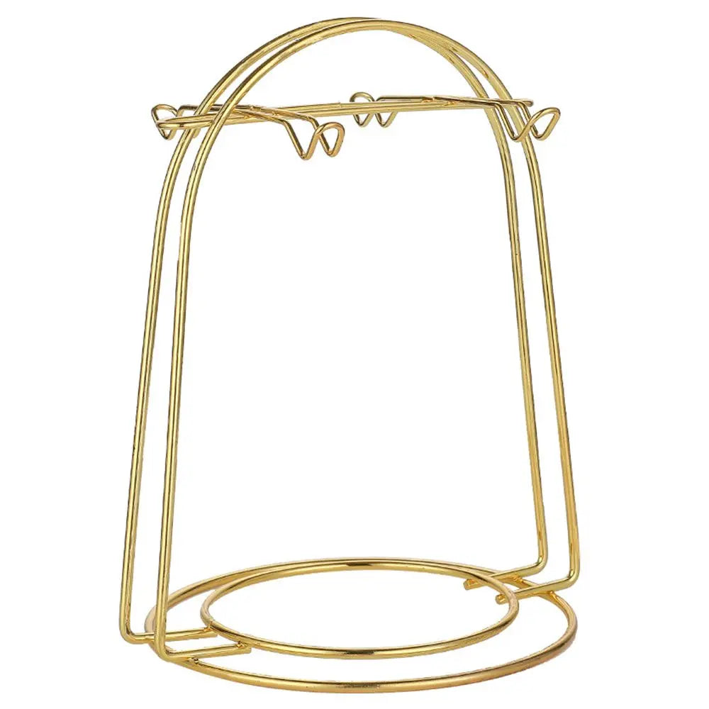 4/6 Cups Golden Cups Holders Rack Home Kitchen Tabletop Coffee Mug Holder Storage Organizer Rack